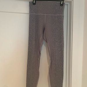 Grey leopard lululemon leggings